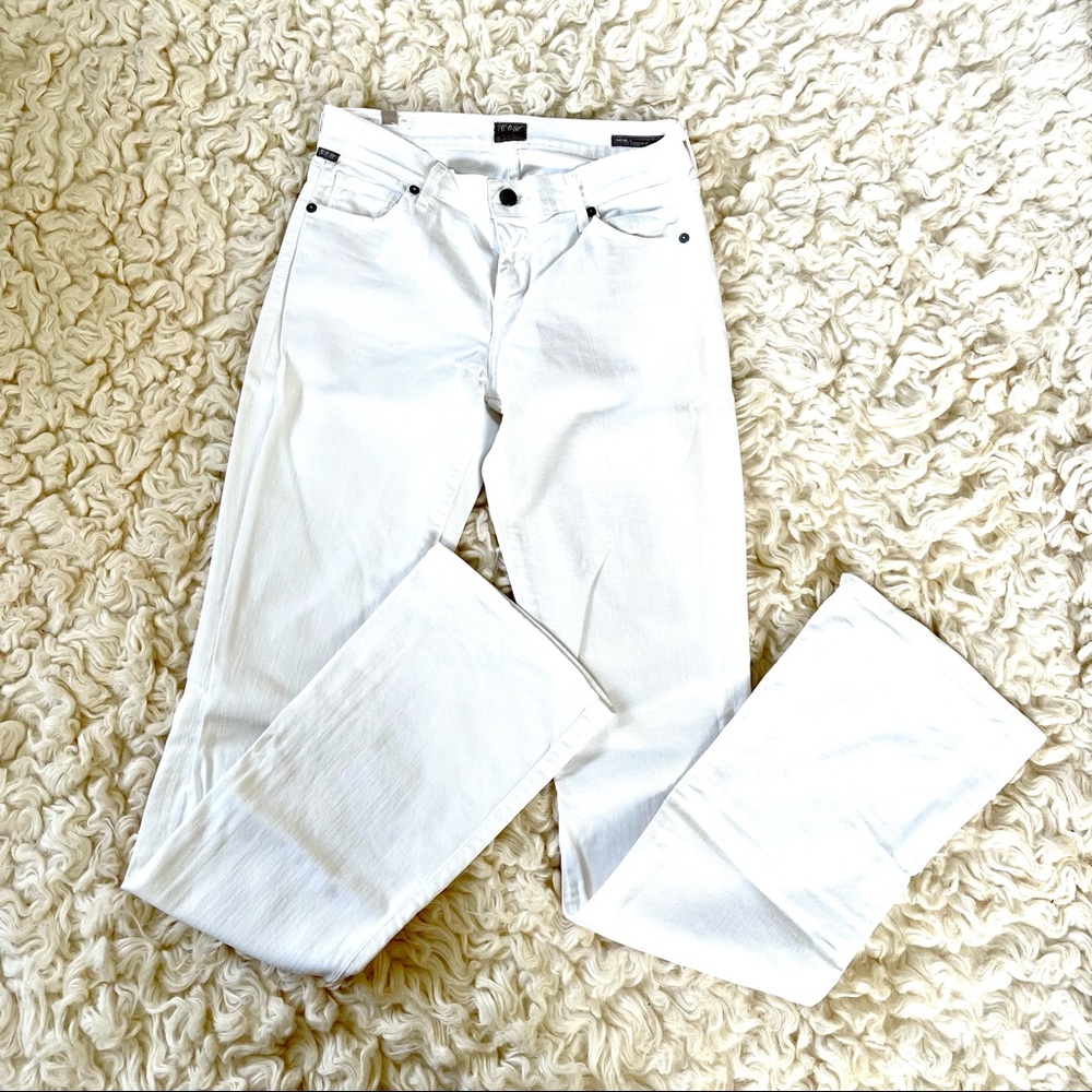 Citizens of Humanity White Denim Jeans- Size 26 Bootcut/Flare